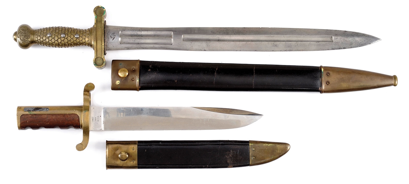 TWO EXCEPTIONAL CIVIL WAR AMES EDGED WEAPONS.                                                                                                                                                           