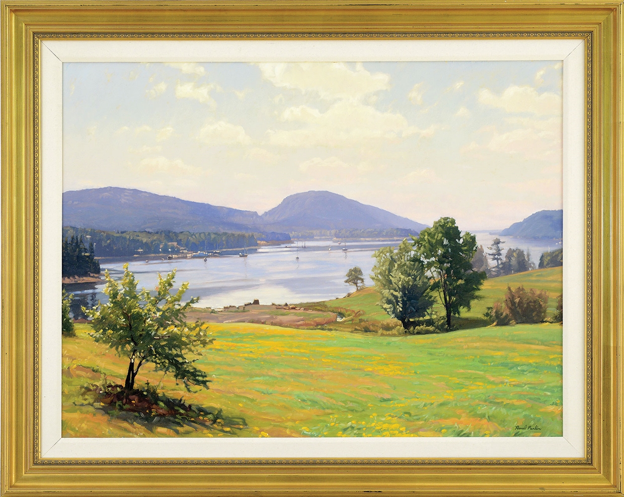 RONAL PARLIN (AMERICAN, 20TH CENTURY) "SOMESWHERE OVER THE RAINBOW", SOMES SOUND, ACADIA                                                                                                                