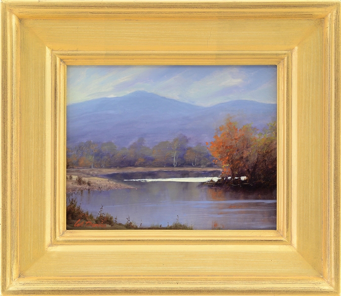 WILLIAM R. DAVIS (AMERICAN, 1952-) "BEND ON THE SACO RIVER - NEAR NORTH CONWAY N.H."                                                                                                                    