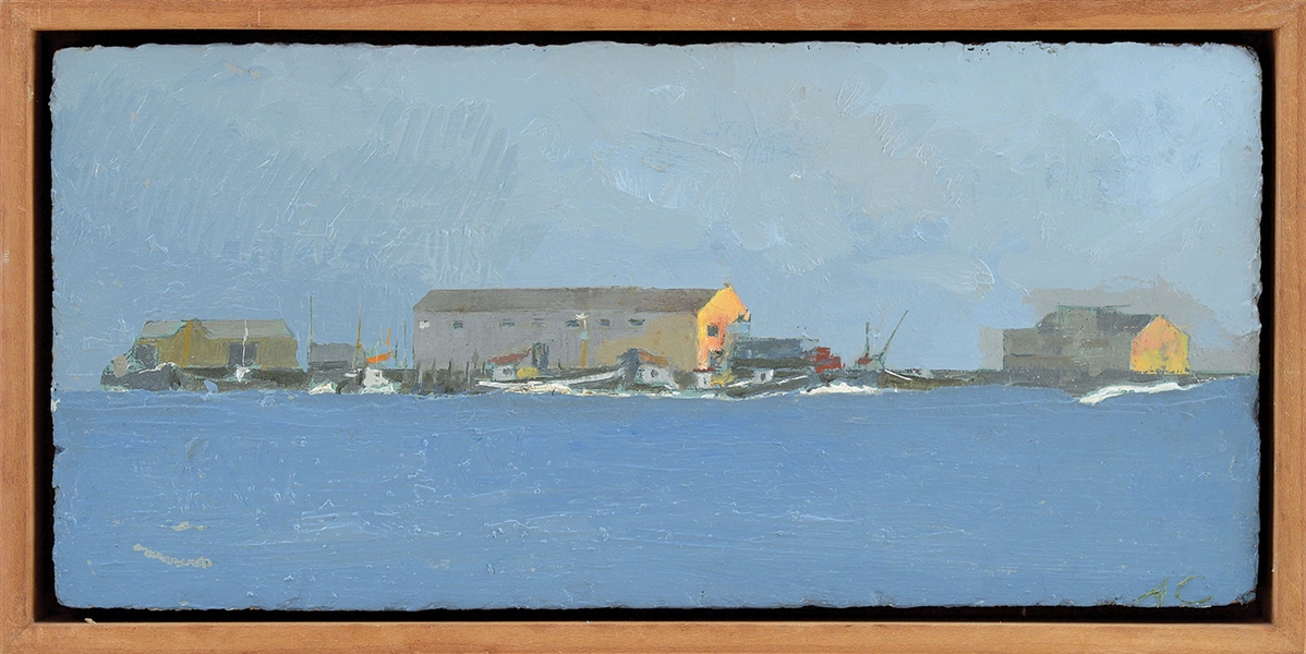 ARTHUR MORRIS COHEN (AMERICAN, 1928-2012) TWO WORKS: "TOWN WHARF" AND "PROVIDENCE TOWN HARBOR"                                                                                                          