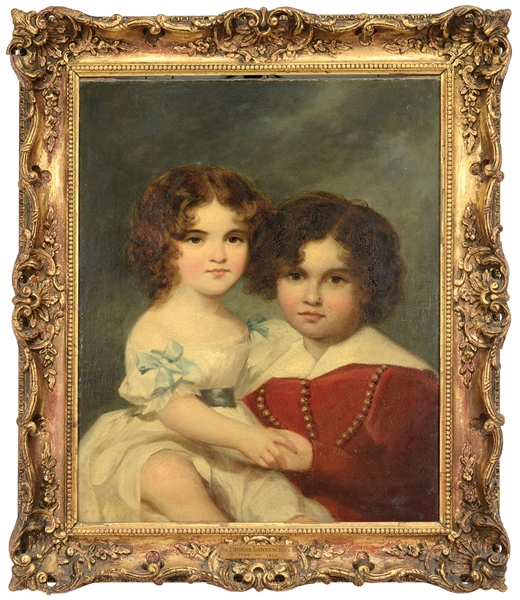 ENGLISH SCHOOL (19TH/20TH CENTURY) PORTRAIT OF TWO CHILDREN                                                                                                                                             