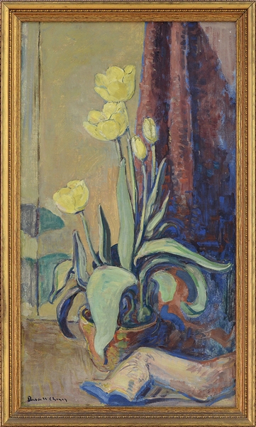 RUSSELL CHENEY (AMERICAN, 1881-1945) "TULIPS"                                                                                                                                                           