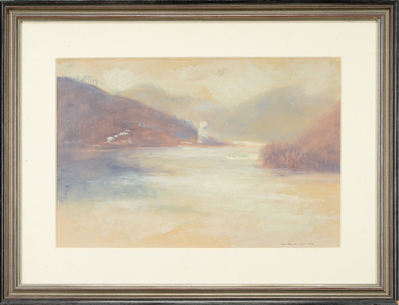 GUY PENE DU BOIS (AMERICAN, 1884-1958) BEND IN THE RIVER                                                                                                                                                