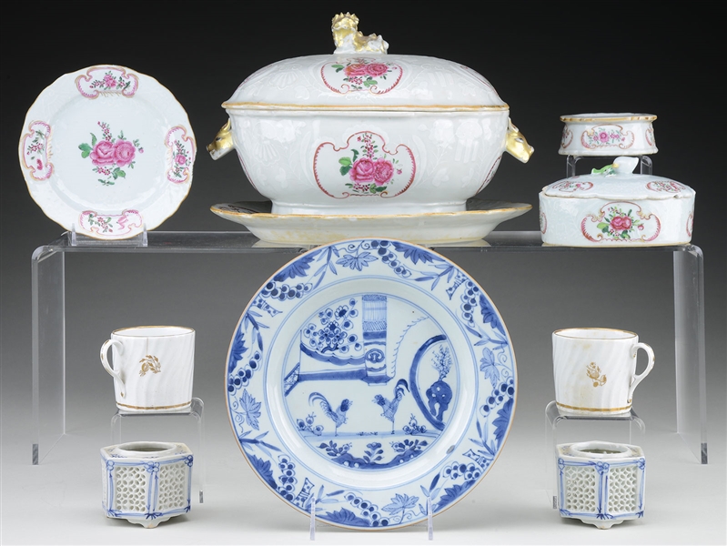LOT OF CHINESE EXPORT PORCELAIN.                                                                                                                                                                        