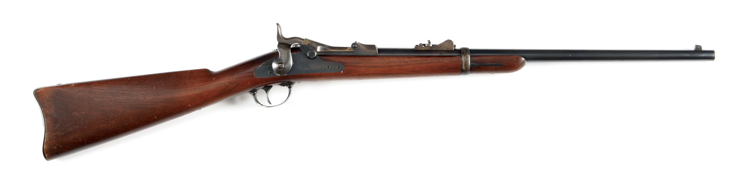 (A) SPRINGFIELD MODEL 1873 SADDLE RING CARBINE.