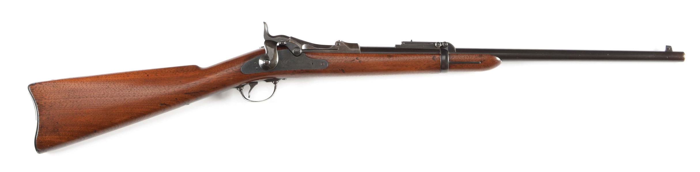 (A) SPRINGFIELD MODEL 1884 SADDLE RING CARBINE.