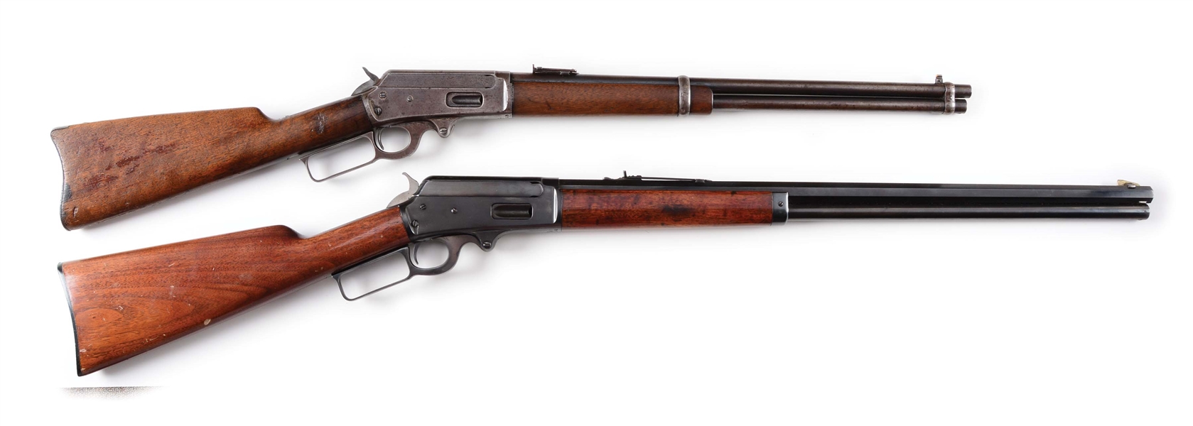 (C+A) LOT OF 2: MARLIN MODEL 1893 .30-30 & MODEL 1895 .45-70 LEVER ACTION RIFLES.