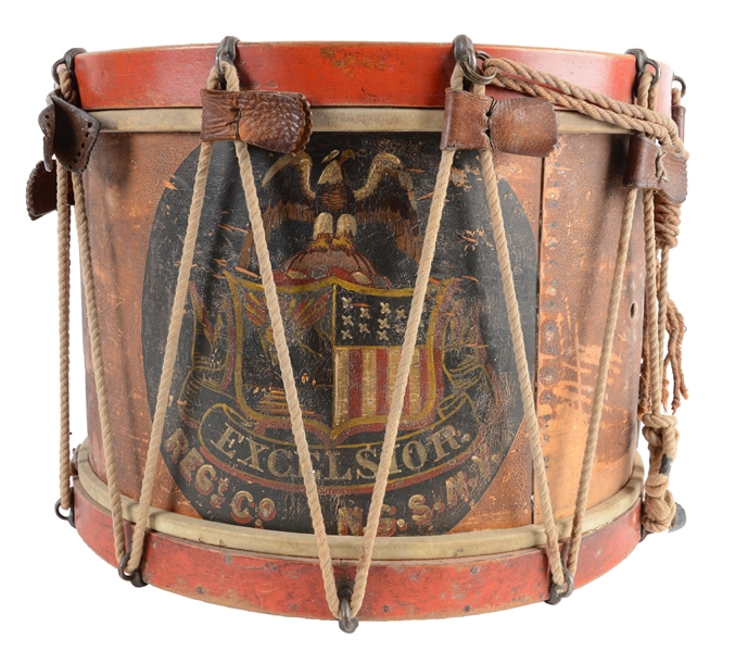 19TH CENTURY NEW YORK NATIONAL GUARD SNARE DRUM.