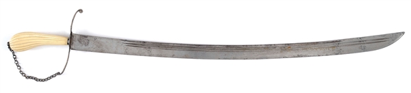ESA - UNIQUE AND PREVIOUSLY UNKNOWN AMERICAN REVOLUTIONARY WAR SILVER HILT OFFICERS SWORD WITH IVORY GRIP MADE BY NATHANIAL HURD, BOSTON, MASSACHUSETTS.                                               
