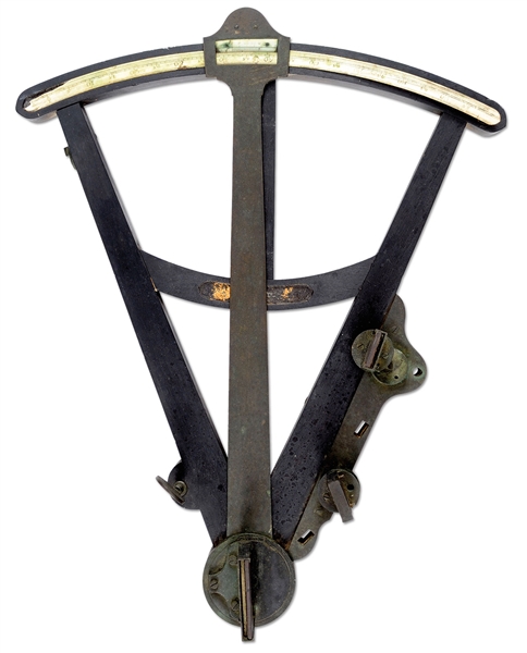 ESA - LATE 18TH CENTURY NAVAL OCTANT FROM STEPHEN DECATUR FAMILY.                                                                                                                                       