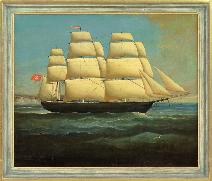 BRIAN COOLE (AMERICAN/UNITED KINGDOM, 1939-) PORTRAIT OF THE SHIP "IDA".                                                                                                                                