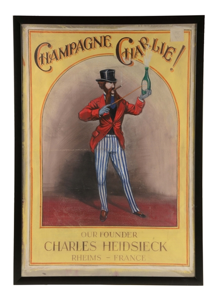 "CHAMPAGNE CHARLIE" ARTIST PROOF FOR CHARLES HEIDSIECK CHAMPAGNE.