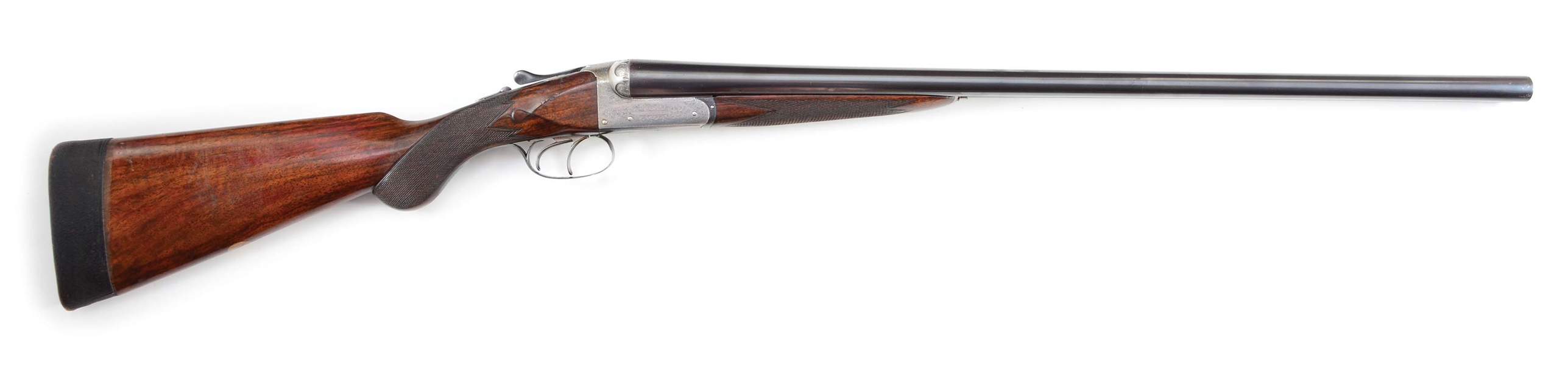(C) INTERESTING J.J. LANGLEY BOXLOCK EJECTOR SHOTGUN WITH FINELY SCULPTED FENCES.