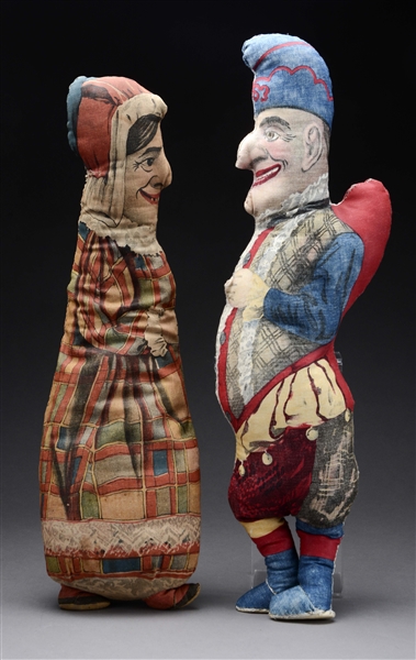 LOT OF 2: PUNCH AND JUDY DOLLS.