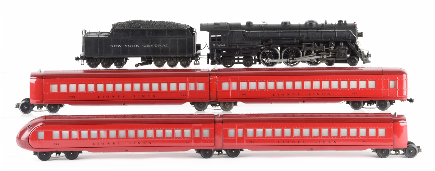 LOT OF 6: LIONEL NO. 700E RAIL CHIEF SET. 