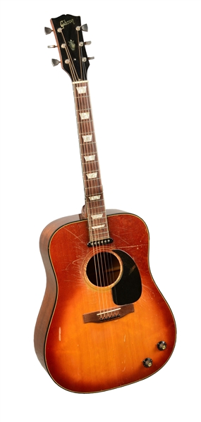 GIBSON J-160E ACOUSTIC-ELECTRIC GUITAR.  