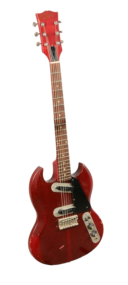 RED GIBSON ELECTRIC GUITAR. 