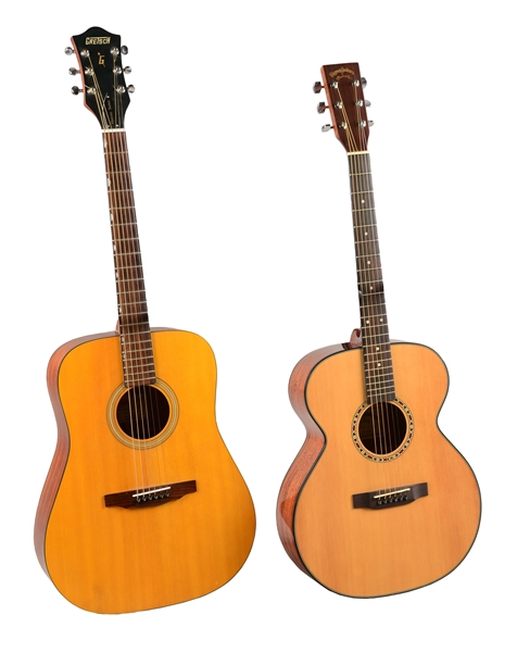 LOT OF 2: GRETSCH AND MARTIN ACOUSTIC GUITARS.