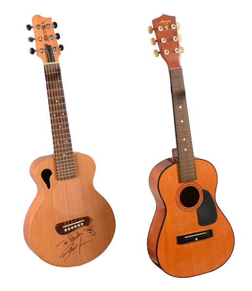 LOT OF 2: YOUTH-SIZE ACOUSTIC GUITARS. 