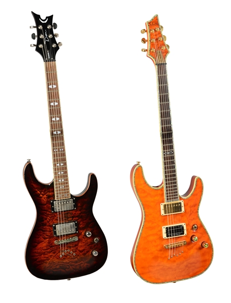 LOT OF 2: DEAN AND SCHECTER ELECTRIC GUITAR. 