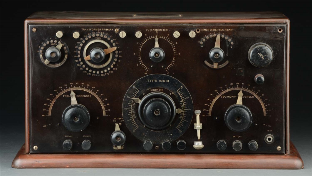 MARCONI TYPE 106-D WWI BATTLESHIP RECEIVER.