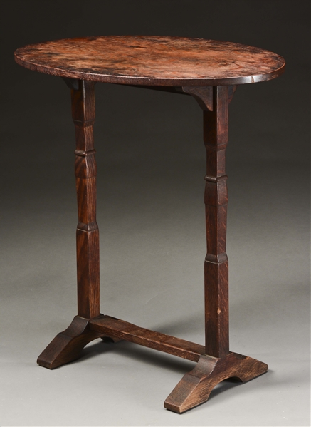 RARE STICKLEY BROTHERS OVAL OCCASIONAL TABLE, NO. 2641.