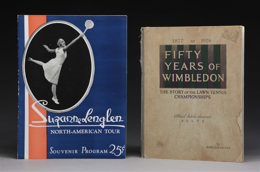 LOT OF 2: TENNIS RELATED BOOKS.