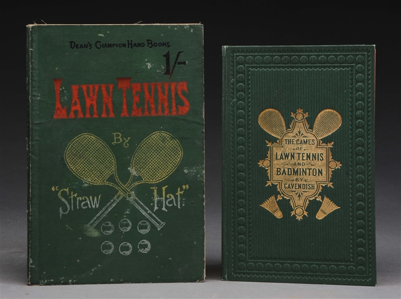 LOT OF 2: EARLY & RARE LAWN TENNIS BOOKS.