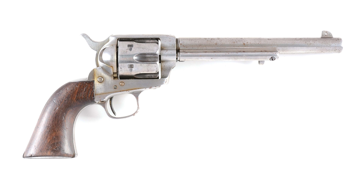 (A) US COLT DFC INSPECTED SINGLE ACTION CAVALRY REVOLVER (1881).