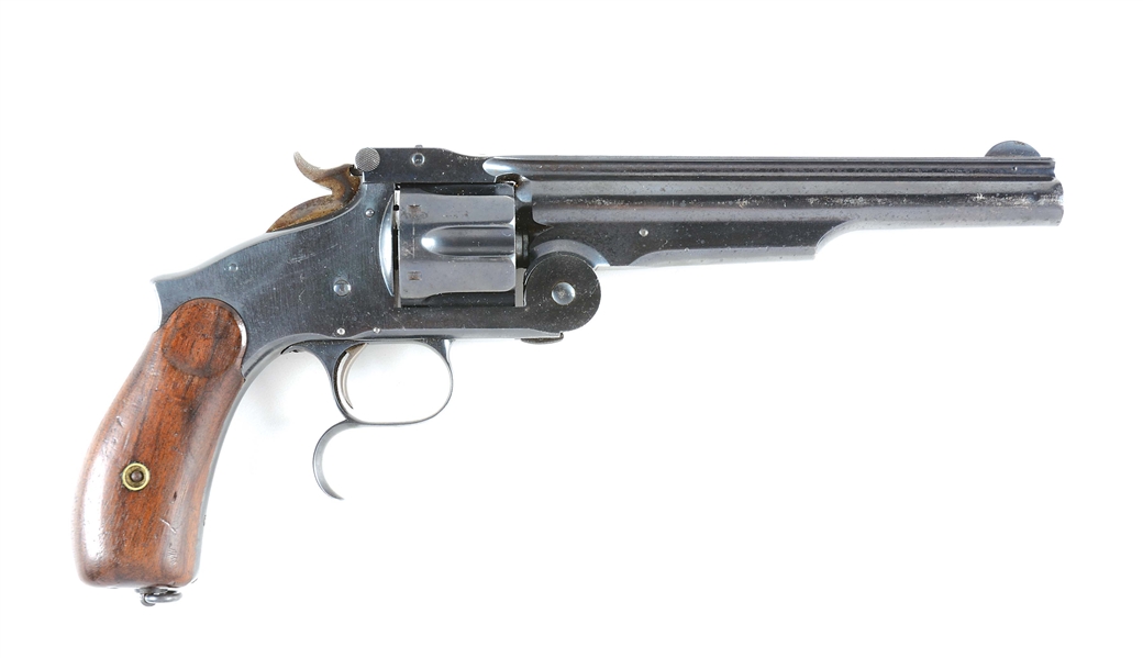 (A) SMITH & WESSON MODEL 3 RUSSIAN SINGLE ACTION REVOLVER.