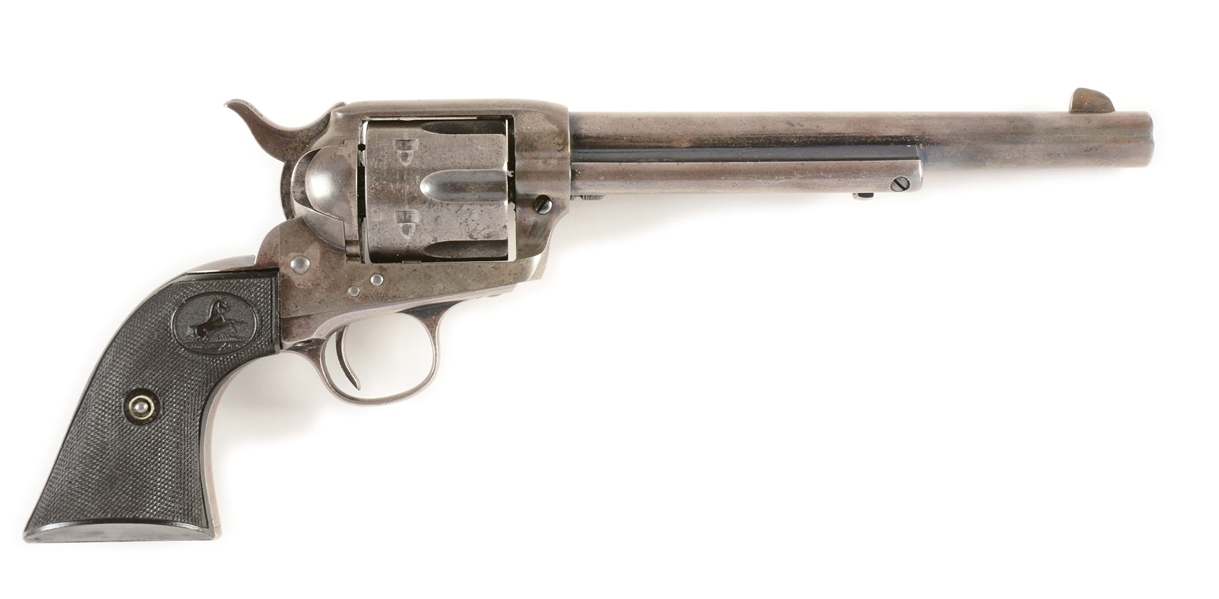 (A) COLT FRONTIER SIX SHOOTER SINGLE ACTION ARMY REVOLVER (1906).