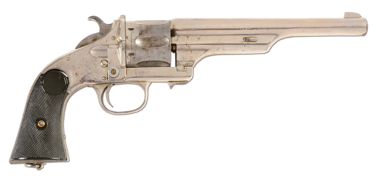 (A) EARLY MERWIN HULBERT OPEN TOP SINGLE ACTION REVOLVER.