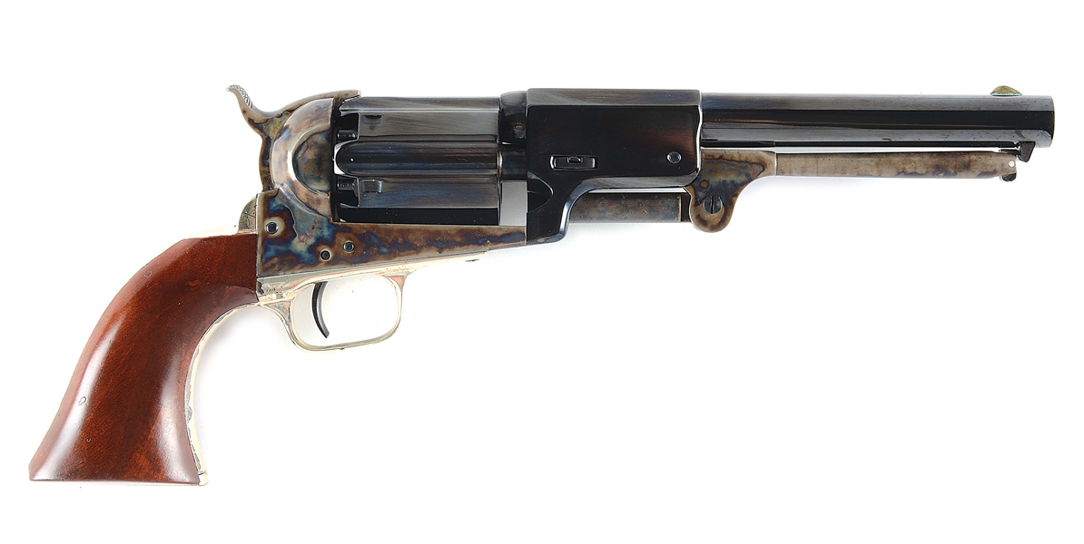 (A) BOXED 3RD GENERATION COLT 3RD MODEL DRAGOON PERCUSSION REVOLVER WITH RARE FULL FLUTED CYLINDER.