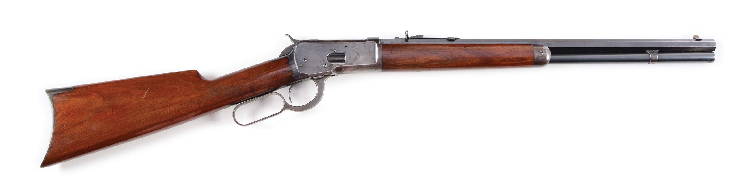 (C) WINCHESTER MODEL 1892 .44 CALIBER LEVER ACTION SHORT RIFLE (1908).