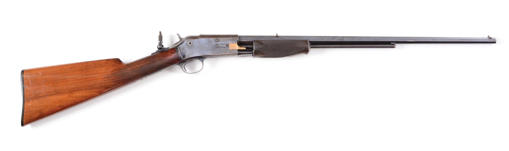 (A) ENGLISH PROOFED COLT LIGHTNING PUMP ACTION .22 RIFLE.