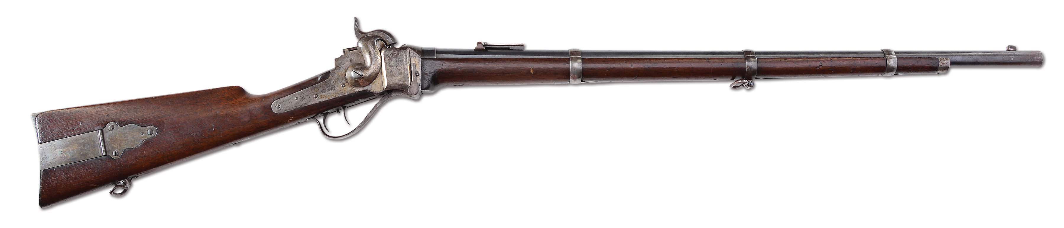 (a) sharps model 1859 berdan rifle. 
