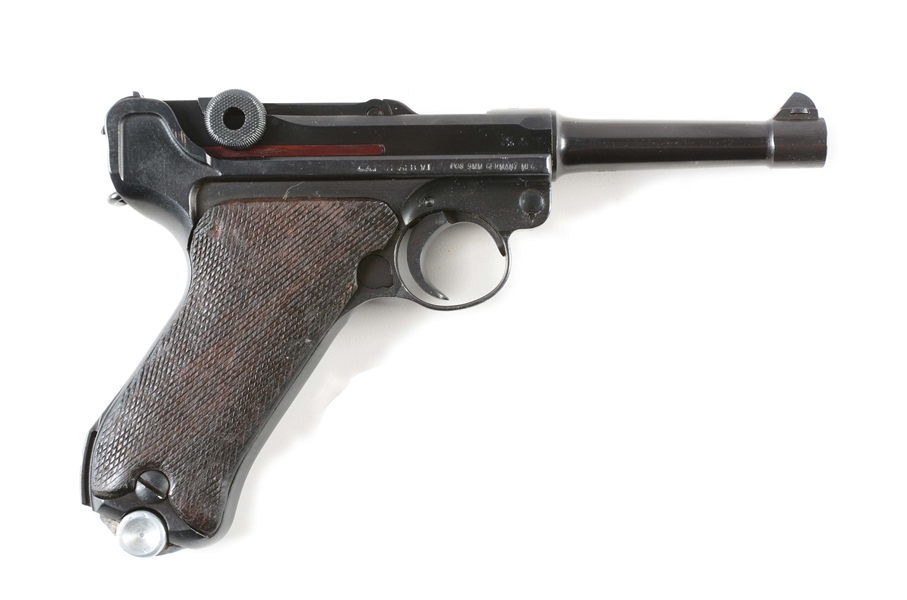 (C) MAUSER 42 CODE 1940 DATED P08 LUGER SEMI-AUTOMATIC PISTOL.