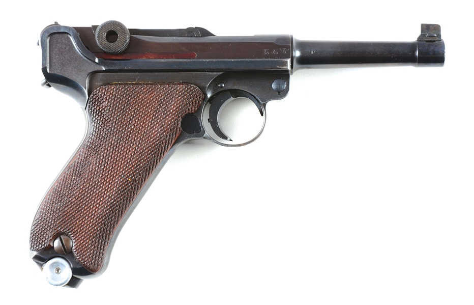 (C) MAUSER BYF CODE 41 DATED P08 LUGER SEMI-AUTOMATIC PISTOL