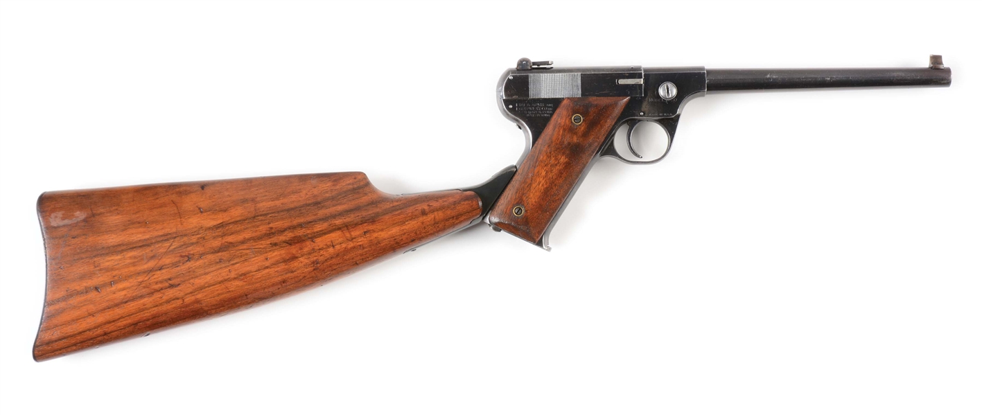 (C) FIALA ARMS MODEL 1920 WITH STOCK.