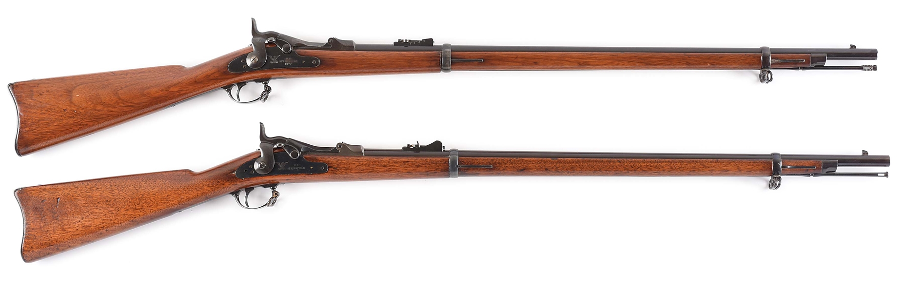 (A) LOT OF TWO: SPRINGFIELD 1873 TRAPDOOR RIFLES.