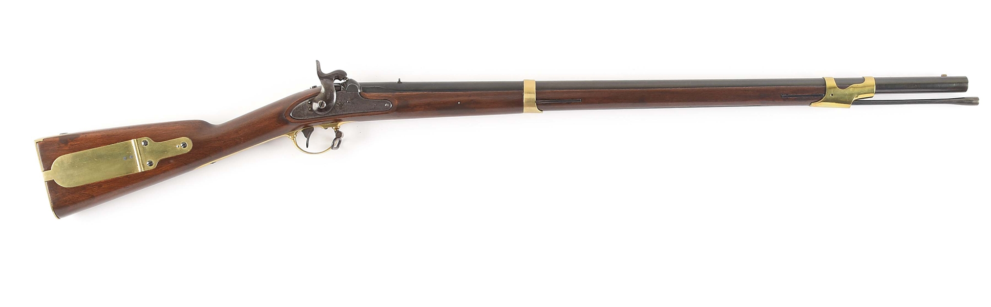 (A) HARPERS FERRY MODEL 1841 MISSISSIPPI RIFLE DATED 1850.