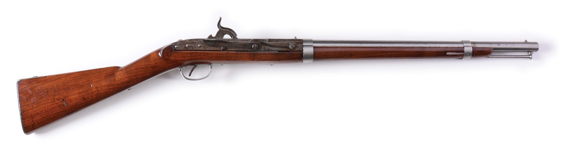(A) BREECHLOADING MODEL 1843 SMOOTHBORE S. NORTH PERCUSSION HALL CARBINE.