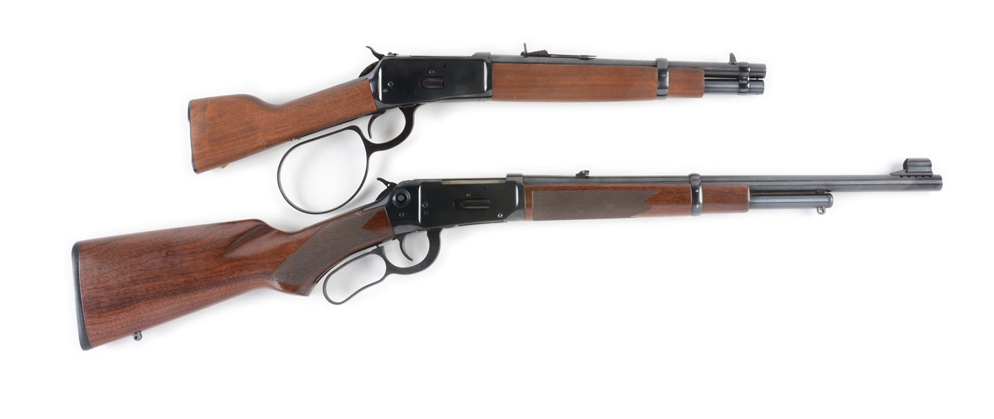 (M) LOT OF 2: ROSSI M92RH RANCH HAND & WINCHESTER MODEL 94AE LEVER ACTION FIREARMS.