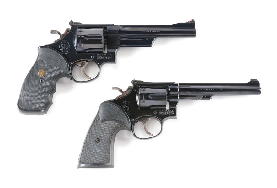 (M) LOT OF 2: SMITH & WESSON DOUBLE ACTION REVOLVER.
