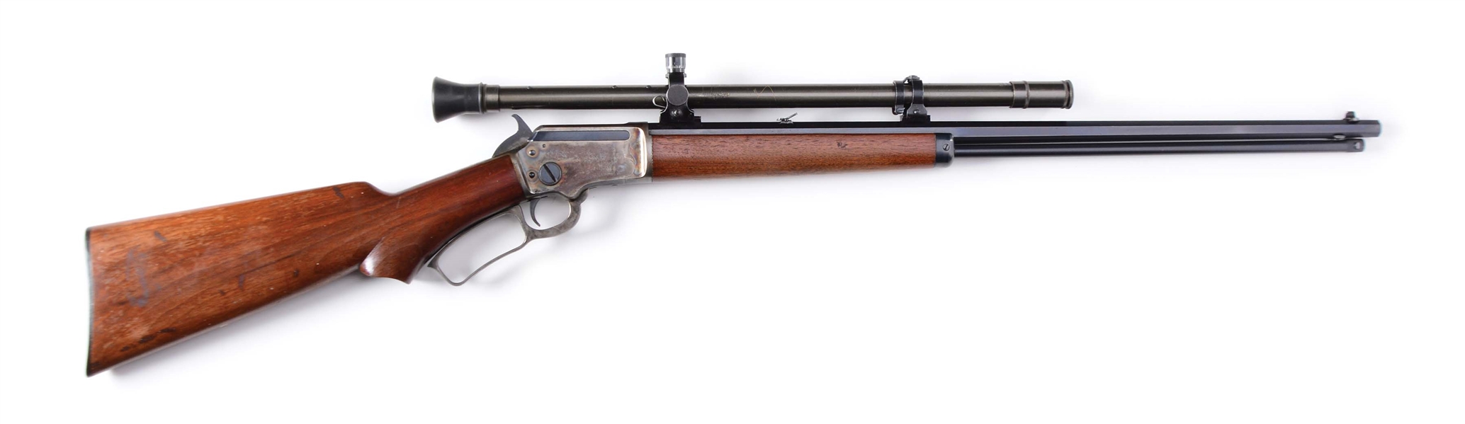 (C) HIGH CONDITION PRE-WAR CASE COLORED MARLIN MODEL 39 LEVER ACTION RIFLE WITH SCOPE.