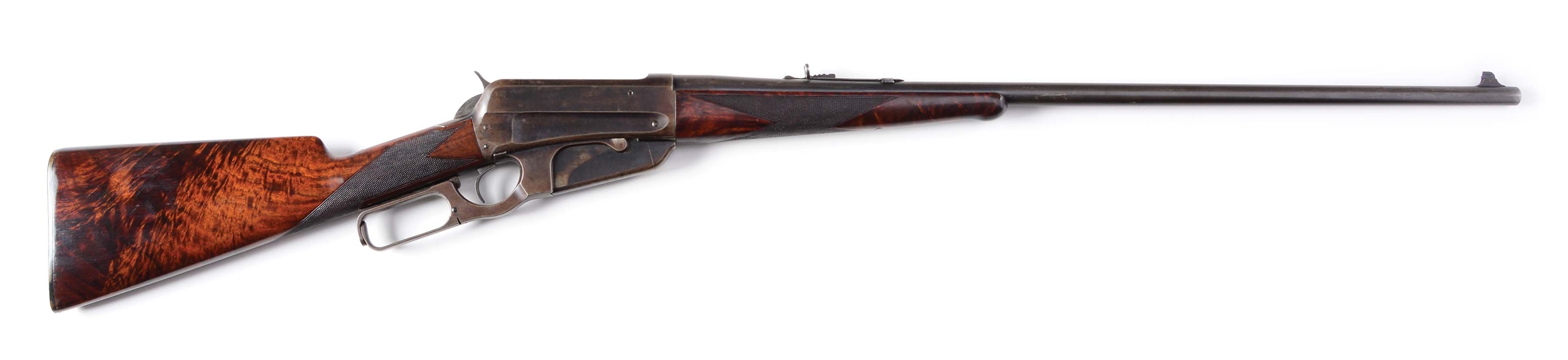 (C) WINCHESTER MODEL 1895 DELUXE LEVER ACTION RIFLE (1899).