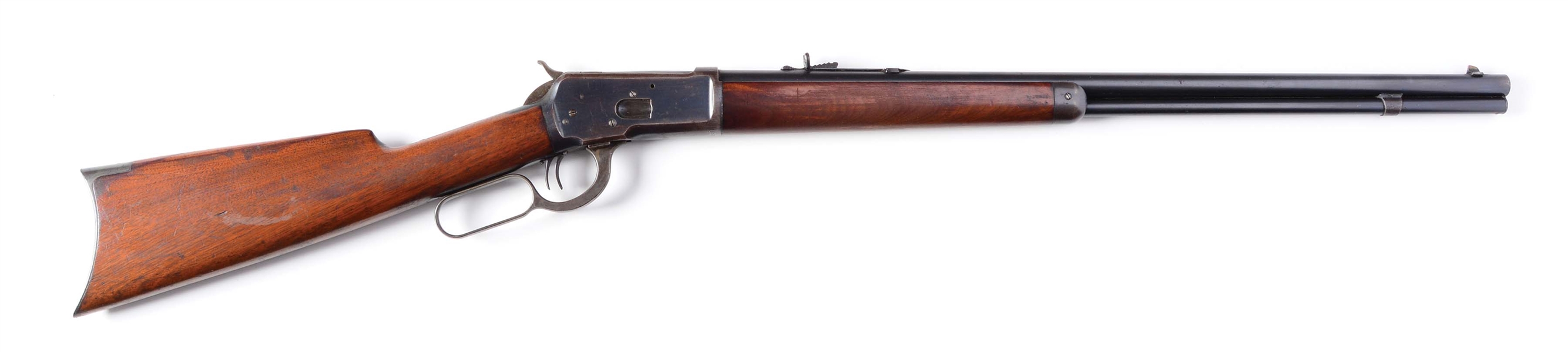 (A) WINCHESTER MODEL 1892 LEVER ACTION RIFLE (1898).