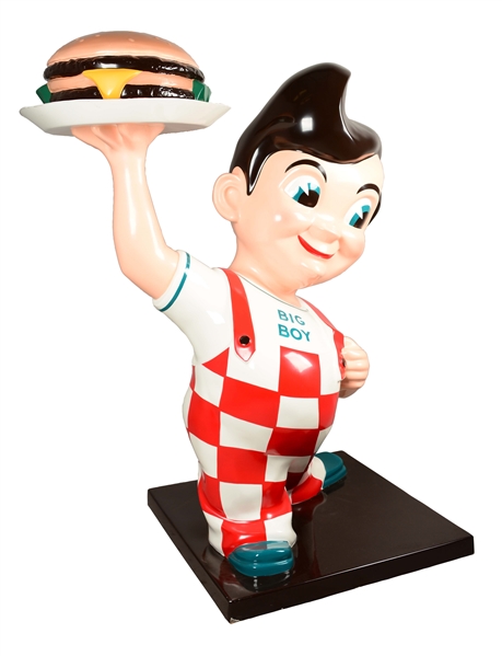 LIFE-SIZE BIG BOY FIBERGLASS STATUE. 