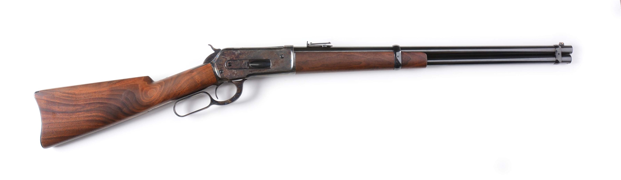 (A)  CASE COLORED WINCHESTER 1886 SADDLE RING CARBINE