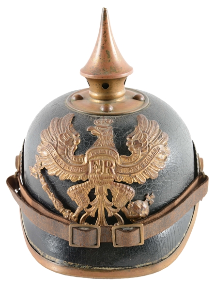 IMPERIAL GERMAN PRUSSIAN PICKELHAUBE WITH COVER.